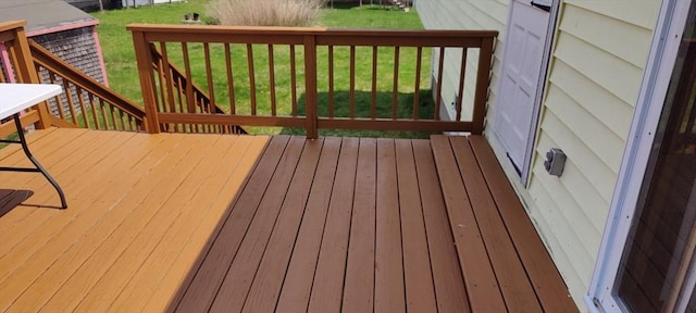 107 Chestnut Cir, Randolph, MA 02368 - wooden deck featuring a lawn