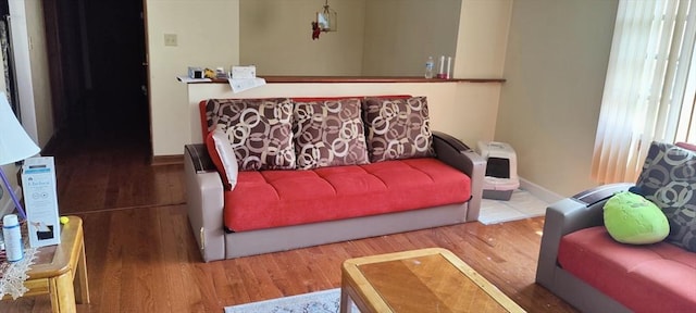 107 Chestnut Cir, Randolph, MA 02368 - living room featuring wood finished floors and baseboards
