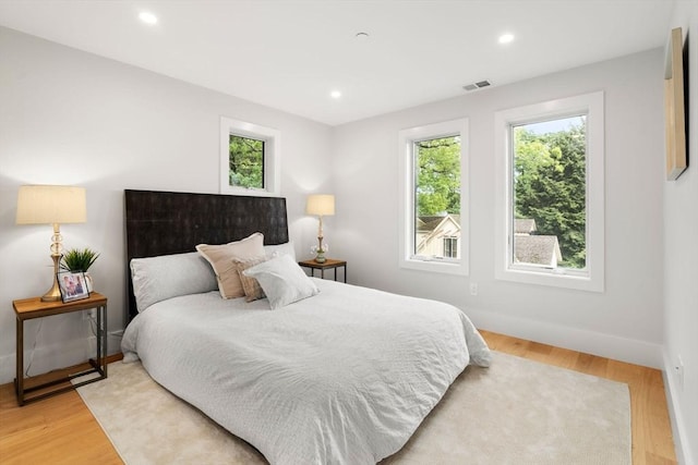 2202 Commonwealth Ave Unit 3, Newton, MA 02466 - bedroom featuring light wood-type flooring and recessed lighting