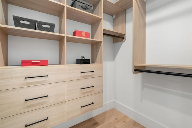 2202 Commonwealth Ave Unit 3, Newton, MA 02466 - walk in closet with light wood-style flooring