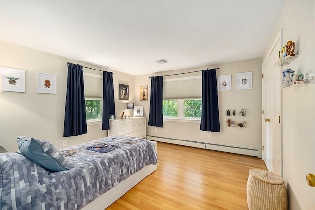 31 Orchard Rd, Hamilton, MA 01982 - bedroom with a baseboard heating unit and light wood finished floors