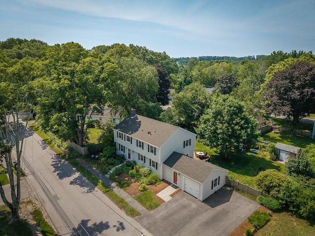 31 Orchard Rd, Hamilton, MA 01982 - aerial view of property and surrounding area with a heavily wooded area