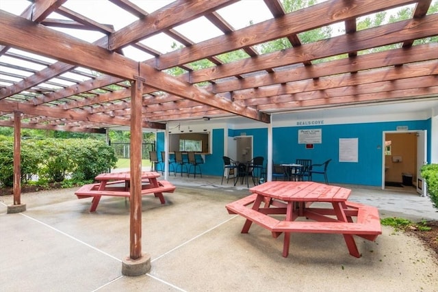 3 Beals Cv Unit F, Hingham, MA 02043 - view of patio with outdoor dining space and a pergola
