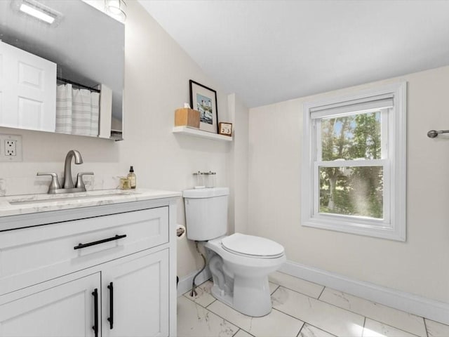 17 Clifton Ave, Scituate, MA 02066 - bathroom with marble finish flooring and vanity