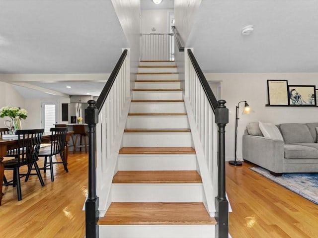 17 Clifton Ave, Scituate, MA 02066 - stairway featuring wood finished floors