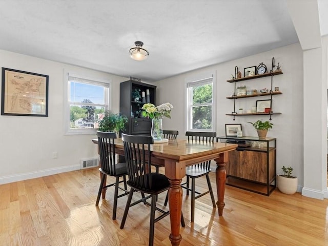 17 Clifton Ave, Scituate, MA 02066 - dining area featuring light wood-type flooring and baseboards