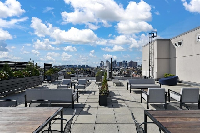 view of patio / terrace featuring an outdoor hangout area