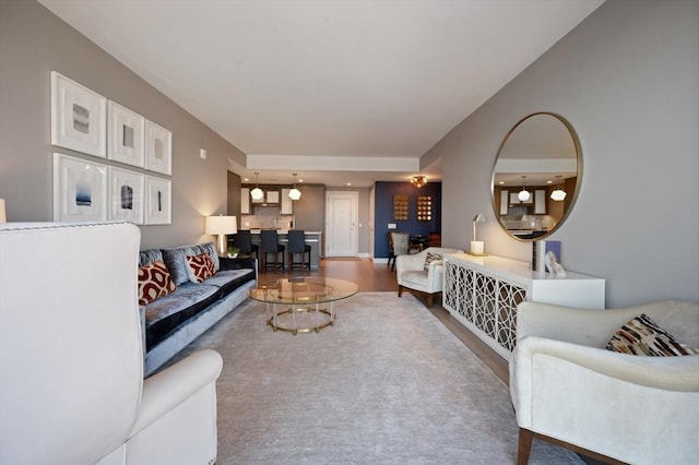 100 Lovejoy Wharf Unit 6J, Boston, MA 02114 - living area with wood finished floors