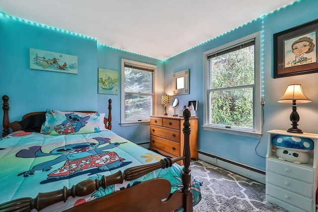 371-377 Franklin St, Wrentham, MA 02093 - carpeted bedroom with a baseboard radiator