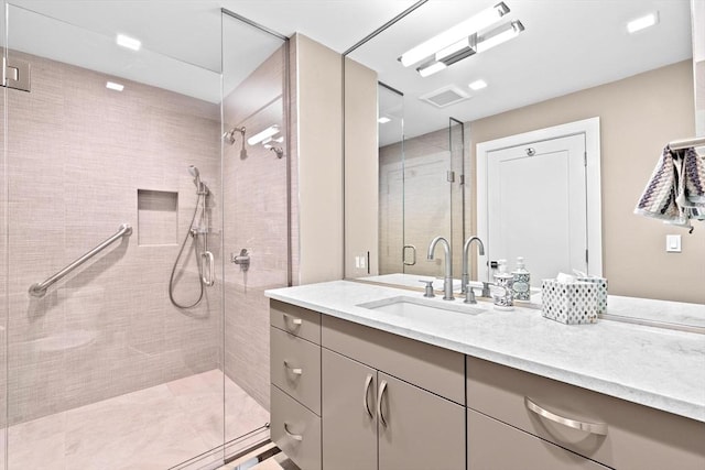 50 Longwood Ave Unit 1016/1017, Brookline, MA 02446 - full bathroom featuring a shower stall and vanity