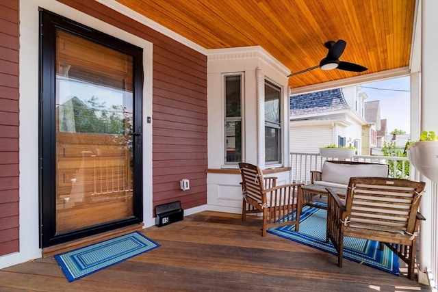 15 Berkeley St, Somerville, MA 02143 - porch with ceiling fan
