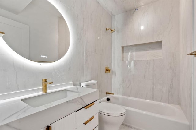 9 Russell Unit 1, Boston, MA 02129 - full bath with toilet, vanity, and  shower combination