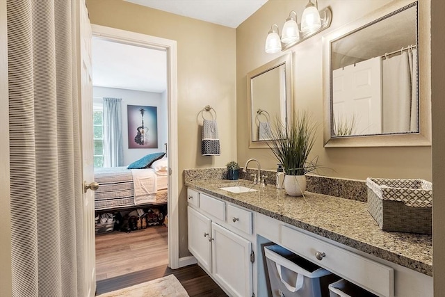 193 Patrick Rd Unit 193, Tewksbury, MA 01876 - ensuite bathroom with wood finished floors and vanity