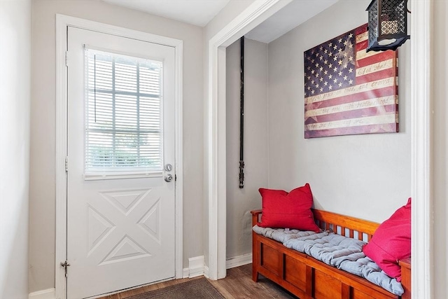 193 Patrick Rd Unit 193, Tewksbury, MA 01876 - entryway featuring baseboards and wood finished floors