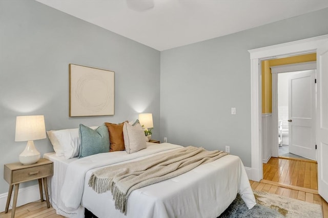 12 Highland Ave Unit 1, Arlington, MA 02476 - bedroom with baseboards and hardwood / wood-style flooring