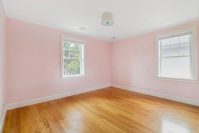 31 Neponset Ave, Boston, MA 02131 - spare room with ornamental molding and light wood-style flooring