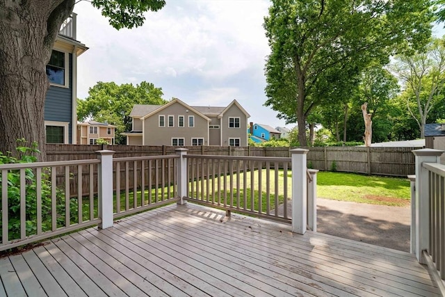 31 Neponset Ave, Boston, MA 02131 - wooden terrace with a fenced backyard and a residential view