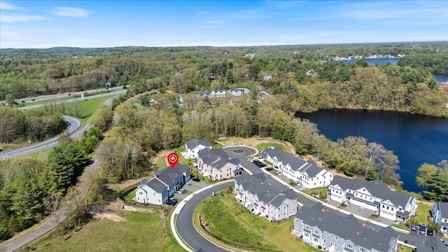 21 Bailey Pond Ln Unit 21, Amesbury, MA 01913 - view of property location with a heavily wooded area and a nearby body of water