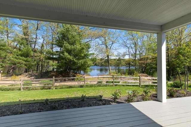 21 Bailey Pond Ln Unit 21, Amesbury, MA 01913 - wooden deck featuring a water view