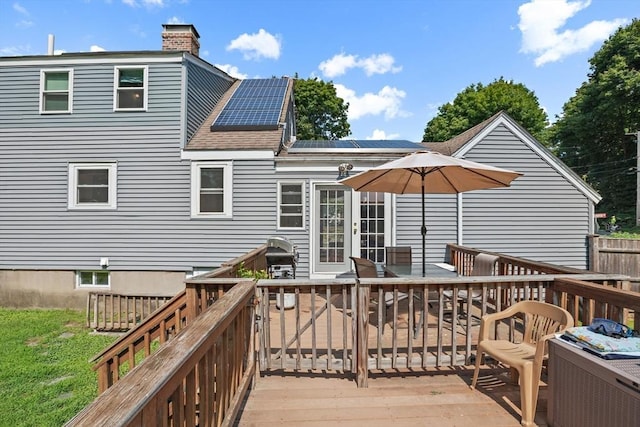 2 Woodbrier Rd, Topsfield, MA 01983 - wooden deck with french doors