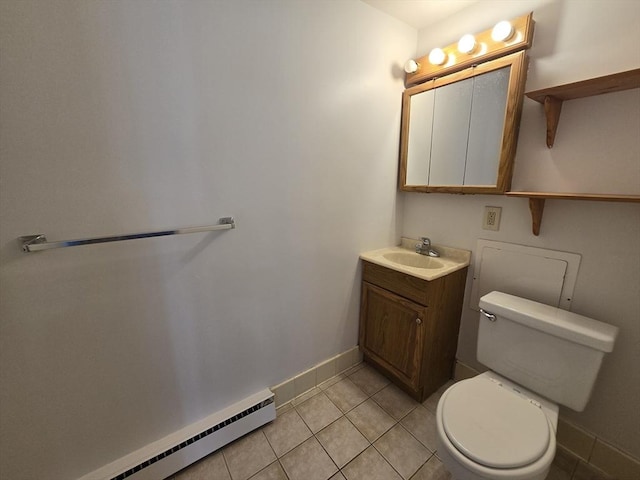 17 Skyline Dr Unit 3, Braintree, MA 02184 - bathroom featuring a baseboard heating unit, vanity, and tile patterned flooring