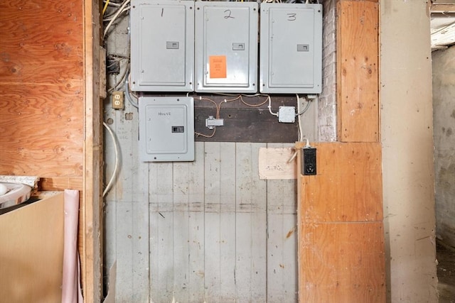 utility room featuring electric panel
