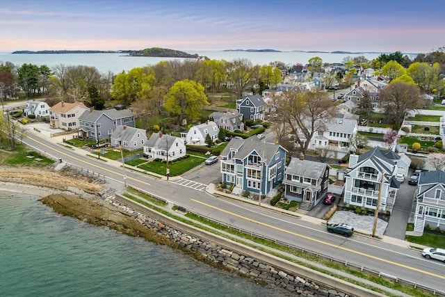 131 Dorchester St Unit 131, Quincy, MA 02171 - aerial view at dusk of a residential view and a water view