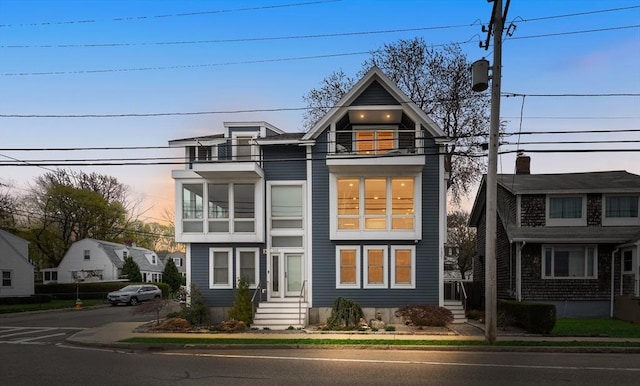 131 Dorchester St Unit 131, Quincy, MA 02171 - view of front of home with a balcony and entry steps