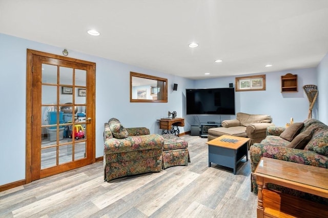 23 Lafayette Dr, Walpole, MA 02032 - living area with light wood-type flooring and recessed lighting