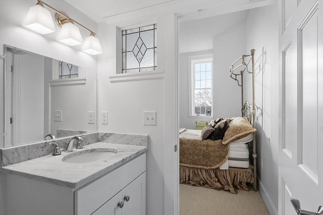 bathroom with vanity