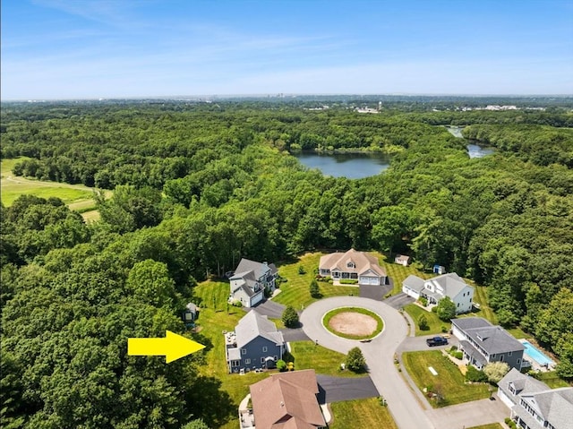 6 Jacoby Way, Seekonk, MA 02771 - aerial view of a heavily wooded area and a nearby body of water