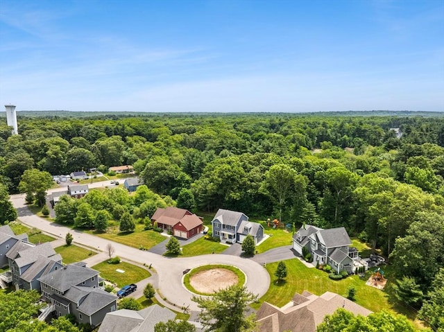 6 Jacoby Way, Seekonk, MA 02771 - aerial view of residential area featuring a heavily wooded area