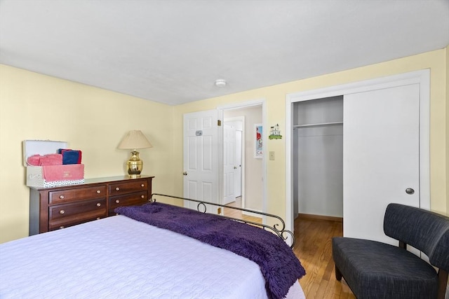 28 Chestnut St, Falmouth, MA 02536 - bedroom with wood finished floors and a closet