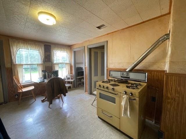 268-270 Providence Rd, Grafton, MA 01560 - kitchen featuring range with two ovens and light floors