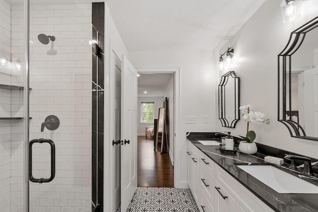 32 Gilman Rd, Billerica, MA 01862 - ensuite bathroom featuring double vanity and a stall shower