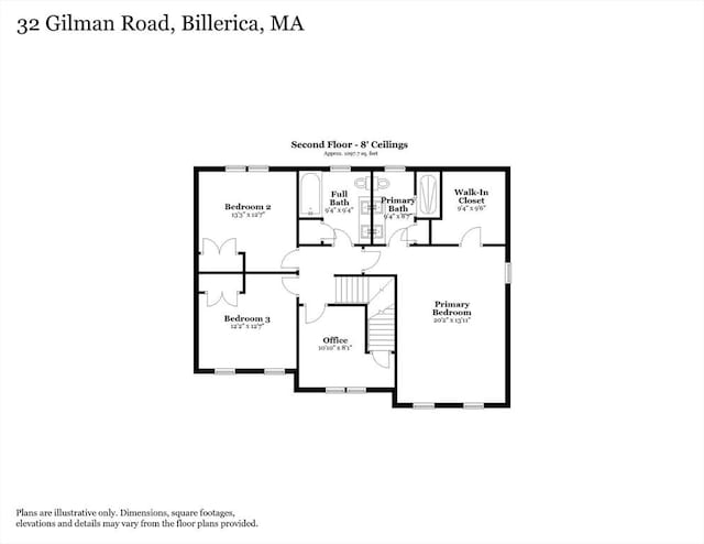 32 Gilman Rd, Billerica, MA 01862 - home floor plan