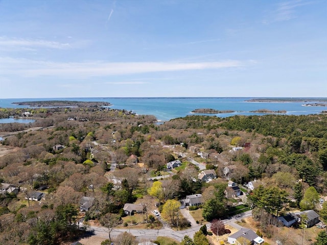 39 Bennets Neck Dr, Bourne, MA 02559 - aerial view of property and surrounding area with a nearby body of water