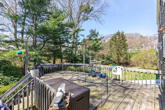 39 Bennets Neck Dr, Bourne, MA 02559 - view of wooden terrace