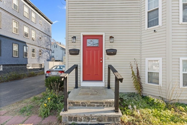 view of property entrance