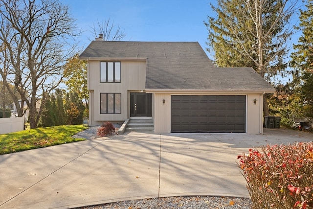 view of front of house featuring a garage