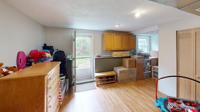 49 Tremont St, Billerica, MA 01821 - kitchen with light wood-style floors and a textured ceiling