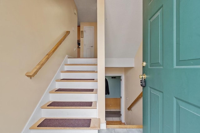 view of stairway