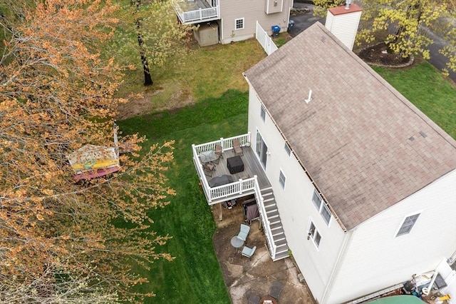 view from above of property
