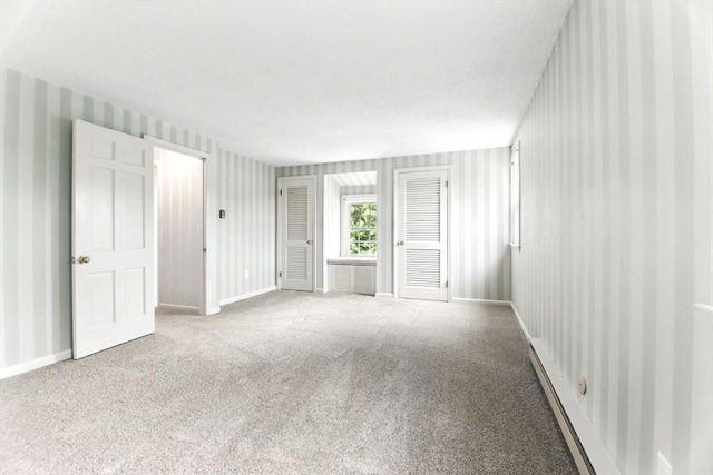14 Provin Mountain Dr, Agawam, MA 01030 - unfurnished bedroom featuring wallpapered walls, carpet floors, and baseboards