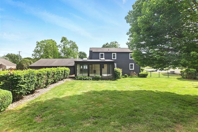 14 Provin Mountain Dr, Agawam, MA 01030 - rear view of property with a sunroom