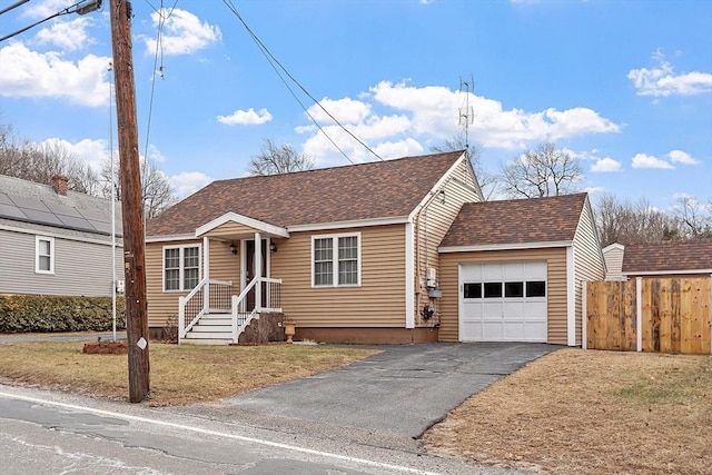 view of front of house featuring a garage