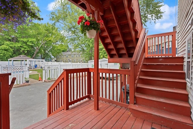 66 Adams St, Revere, MA 02151 - wooden terrace with a patio and stairs