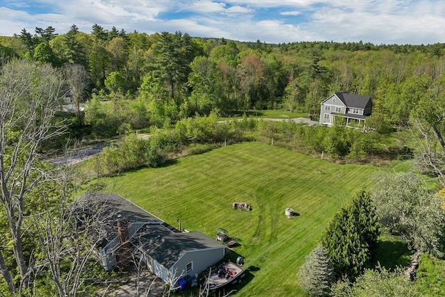 367 Main St, Hampstead, NH 03841 - aerial view of property and surrounding area with a heavily wooded area