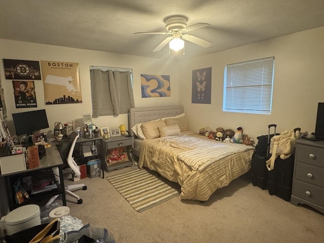 22 Bryon Rd Unit 3, Boston, MA 02467 - carpeted bedroom with ceiling fan