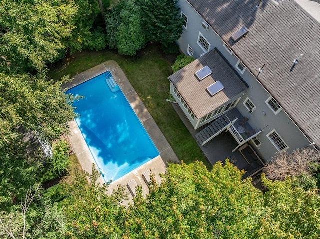 birds eye view of property